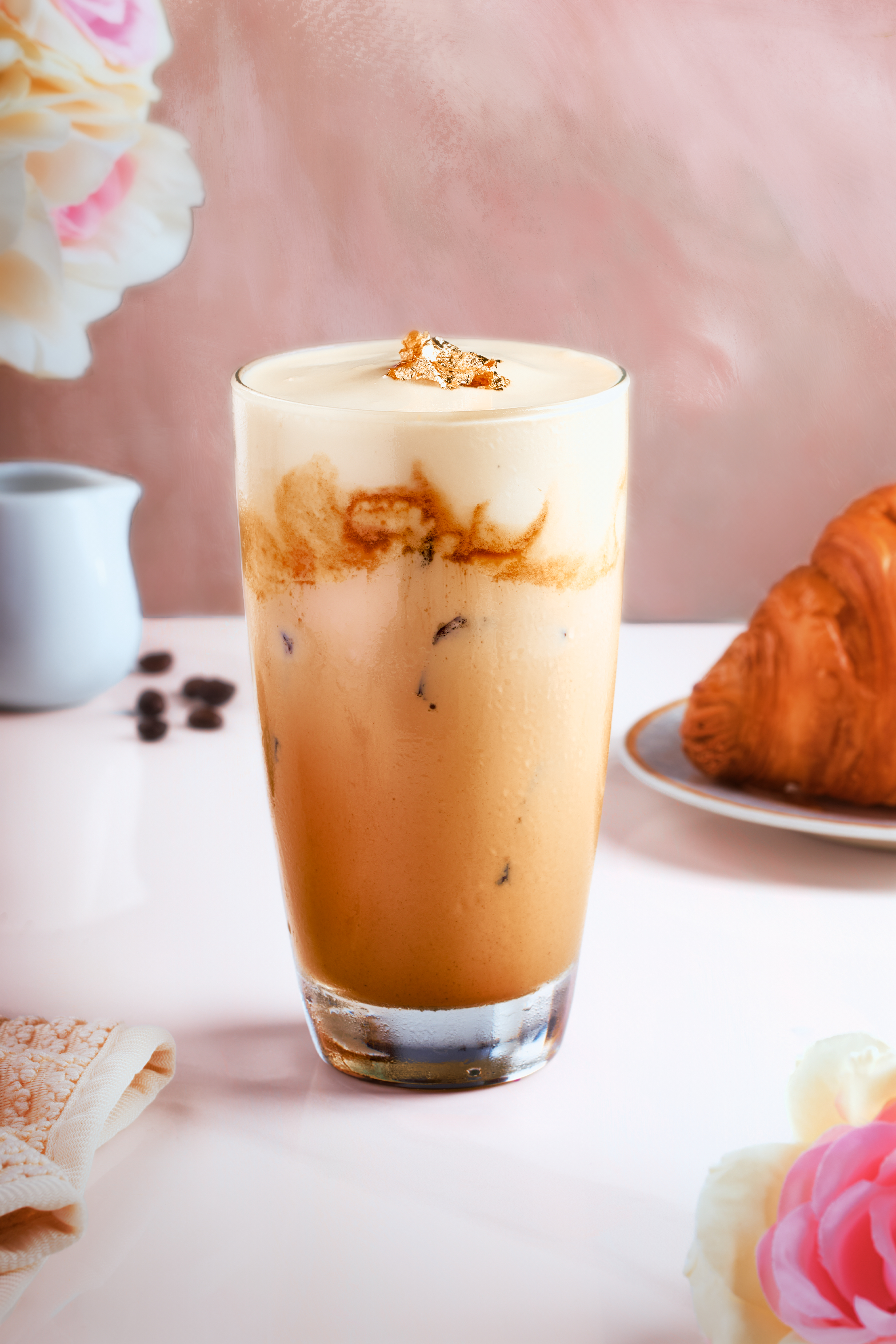 Cream cheese featured coffee
